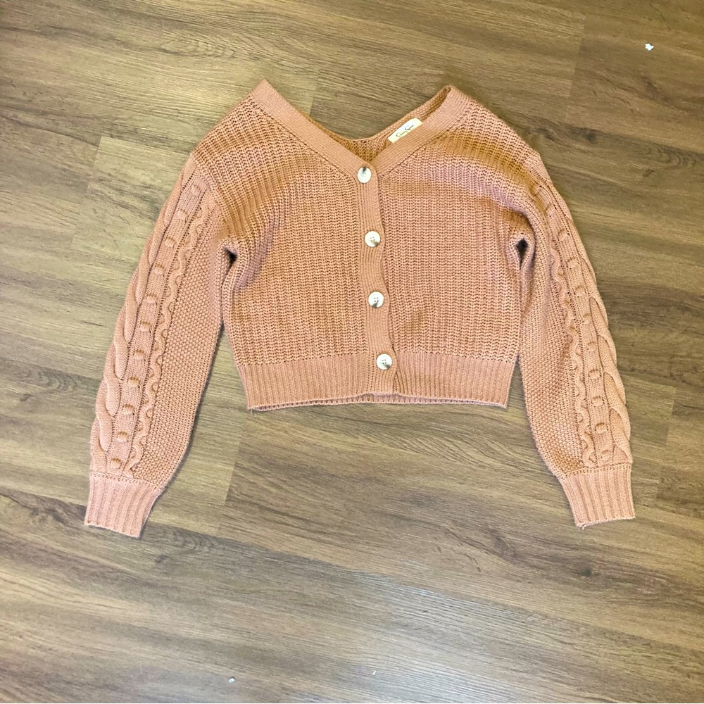 Jessica Simpson Cropped Knitted Sweater